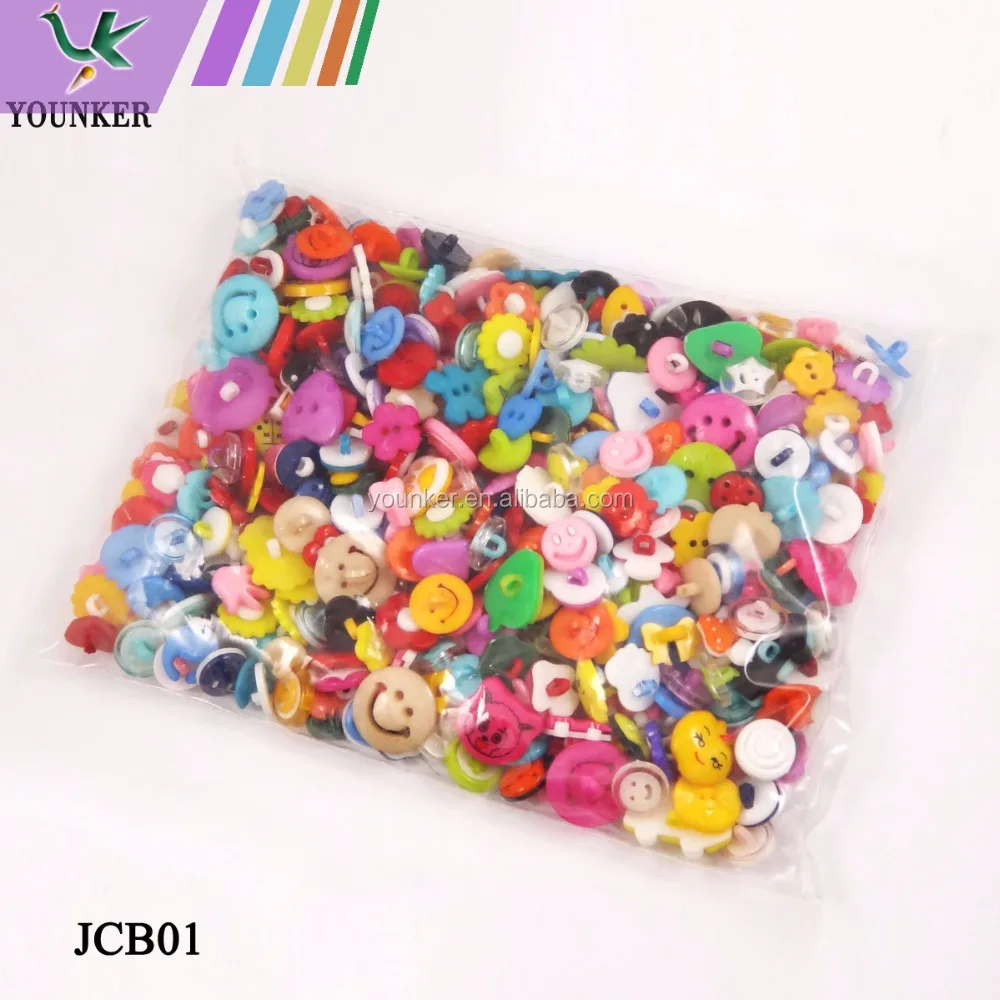 Multicolor round smile face plastic buttons custom sewing round buttons
