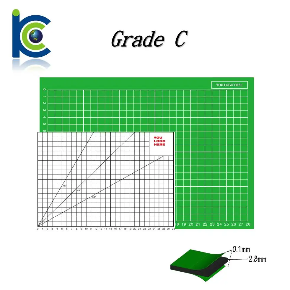 Art crafts supplies custom grid imprinted a0 self healing