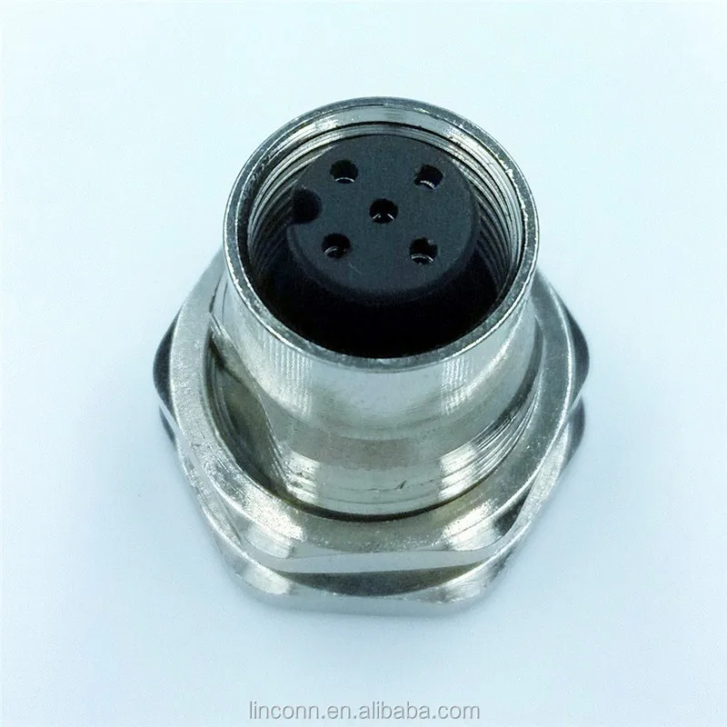 industrial IP67 waterproof m12 connector 3/4/5/8/12 pin connector male female connector