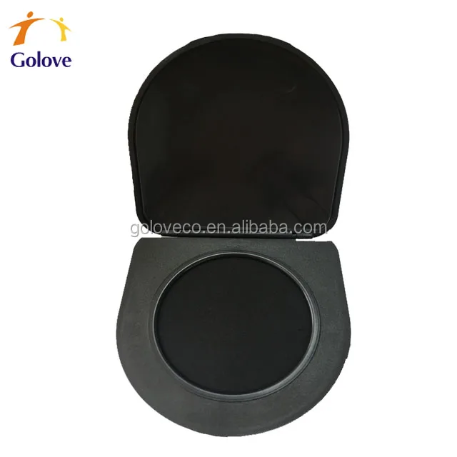 Red plastic fingerprint ink pad for election