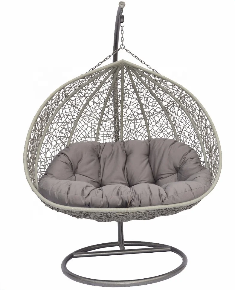 Wicker outdoor indoor swing chair for adults