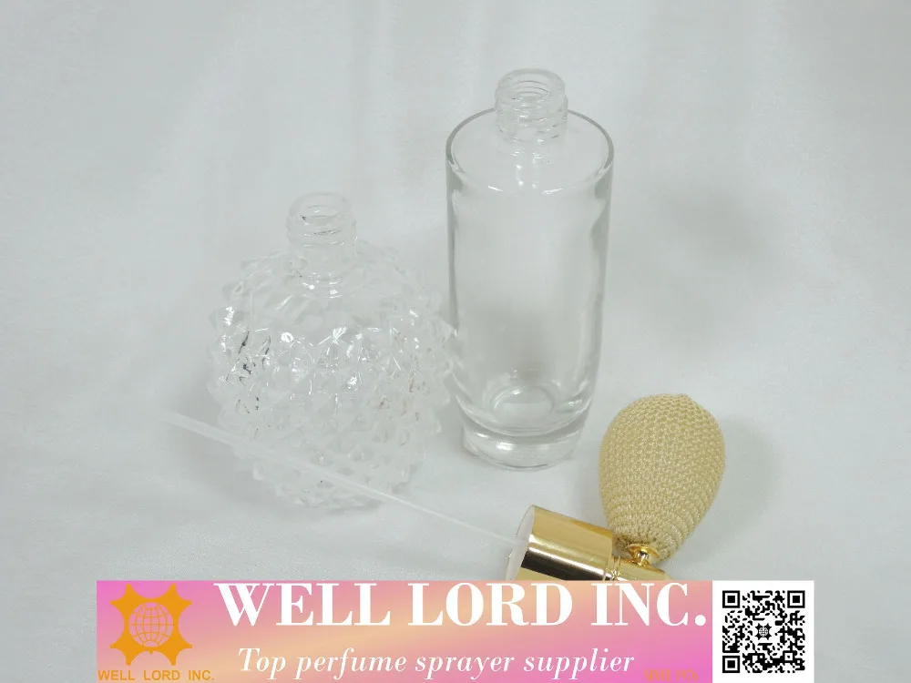 Squeeze sales in stock bulb snap on nozzle perfume spray head