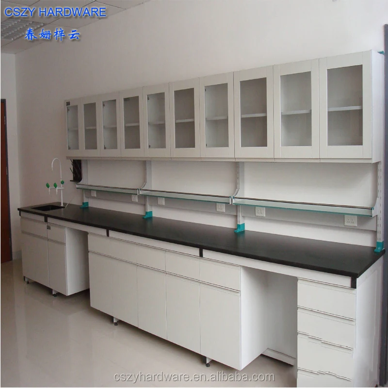Low price lab wall mounted cupboard units for laboratory benches