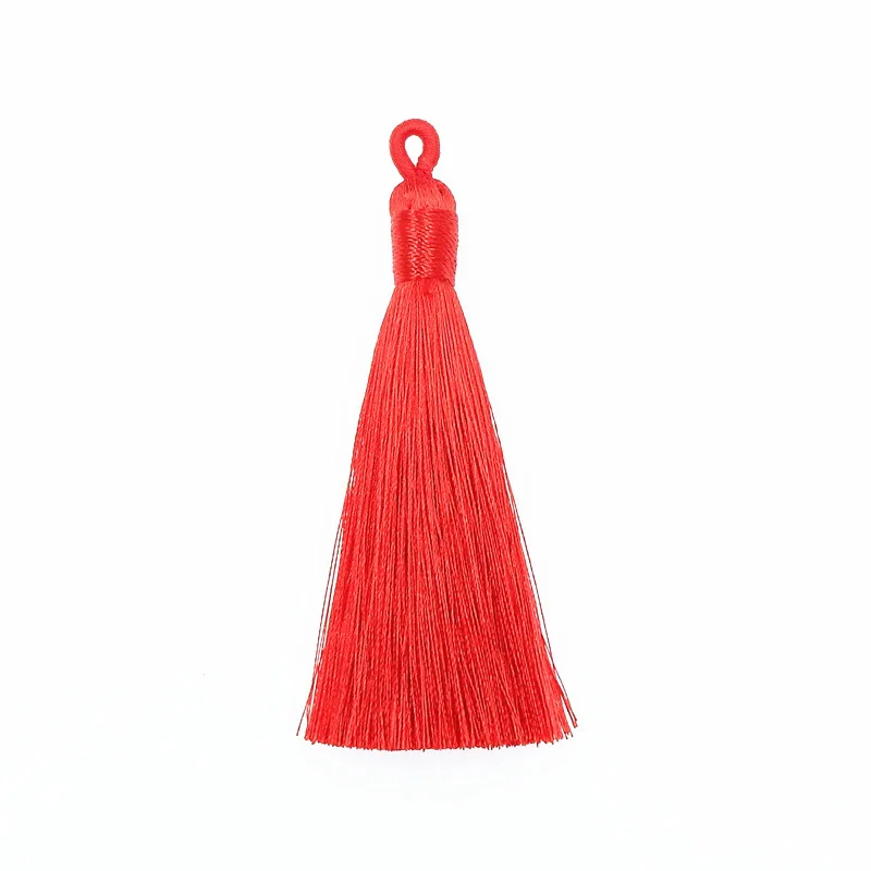 8cm Mini Tassel Fringe Pendant DIY Material Party Cotton Cords Tassel Trim Garments Curtains Jewelry Decor Tassels