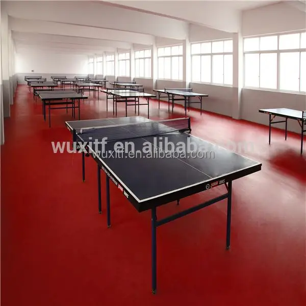 Fireproof moisture-proof table tennis pvc sports flooring/ping pong mat for sale