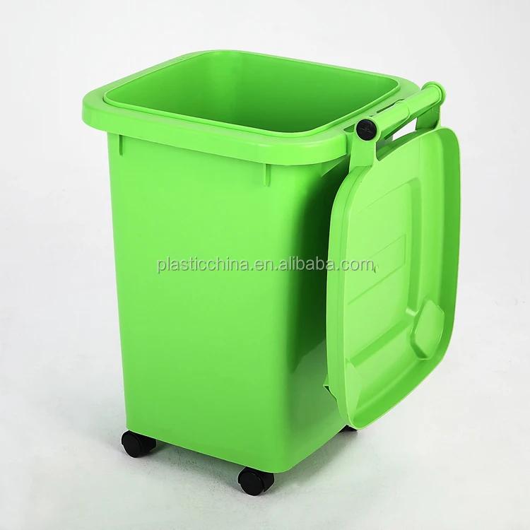 Colorful PP 50 liter Outdoor Indoor Household Plastic Trash Can