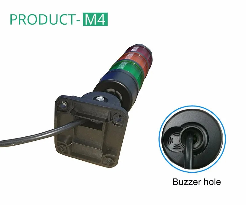 ONN-M4 RYGBW 5 Layers 5 Colors LED Warning Lights 24v with Buzzer for CNC Machine