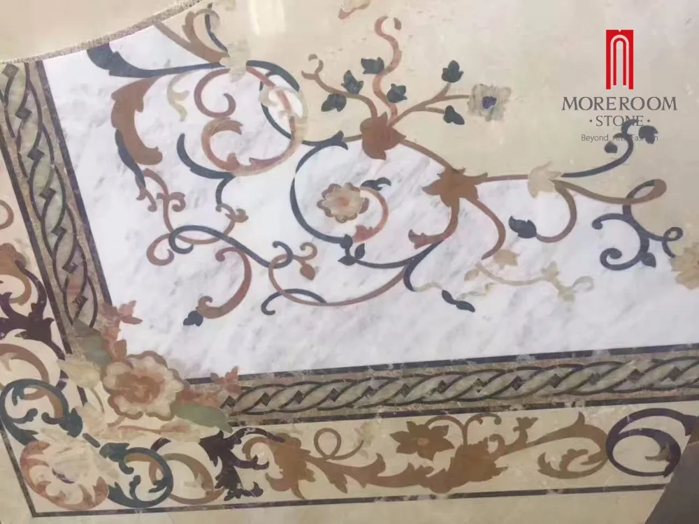 
Foshan Moreroom stone composite marble floor for Marble medallion & waterjet pattern dedigns 
