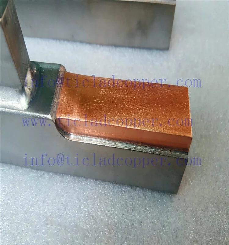 Titanium clad copper bar / clad bar for hydrometallurgy/ copper clad stainless steel sheet plate for eletrowinning  refining
