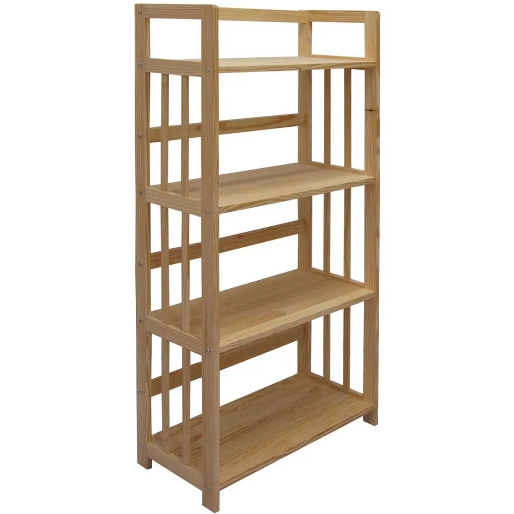 2019 Hot Sale Nature Color Wooden Showing Stand Multiduction Book Shelf Bookcase Nursery School Furniture