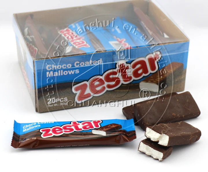 14g Choco Coated Mallows / Crisp Chocolate Coated Marshmallow Bar