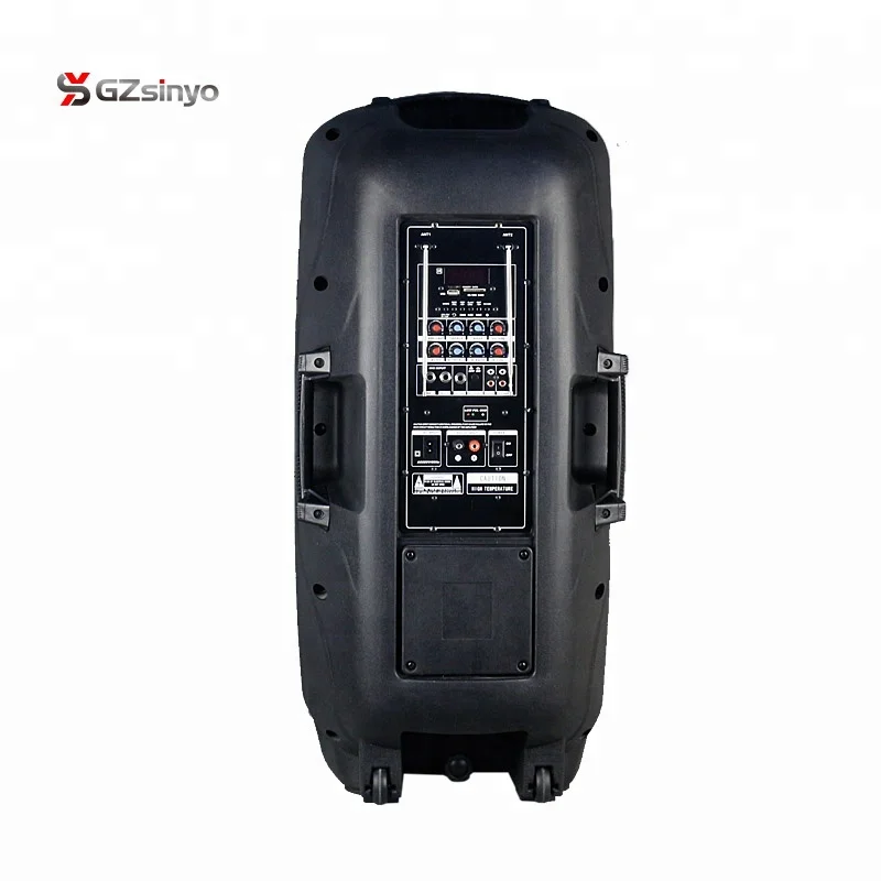double 12inch strong power portable battery powered pa speaker system