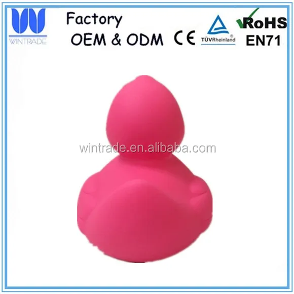 8CM bulk rubber duck pink vinyl bath toy animal plastic duck toy