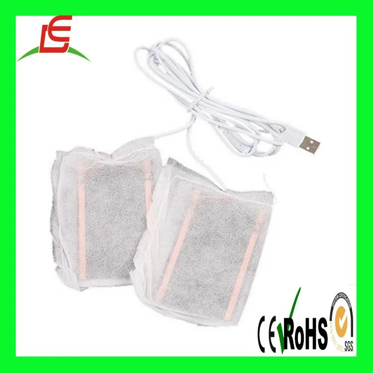 New Gray PC Electric Heating Slippers Heated Shoes Foot Warmer Piggy Plush USB Laptop