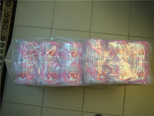 Easy Soluble in water Embossing Standard Toilet Tissue Paper Roll for USA Market from China supplier