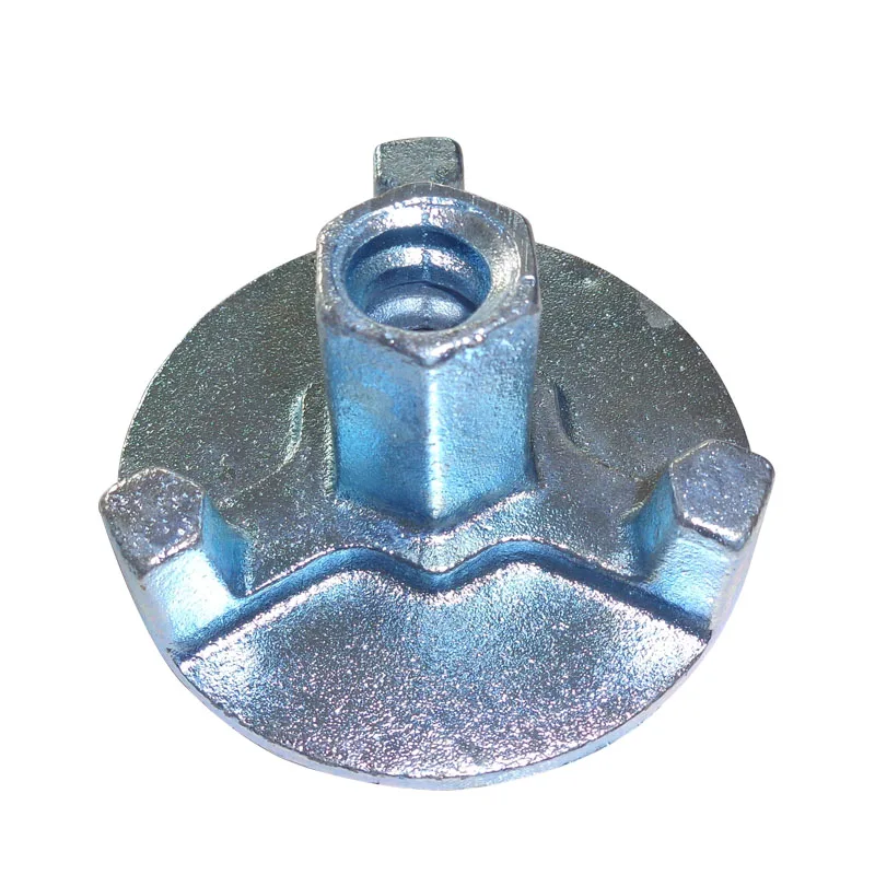 High precision swivel tie wing nut with anchor plate