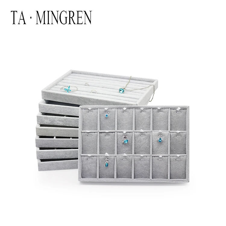 
Wholesale Portable Custom Necklace Display Jewellery Tray Cheap Jewelry Display Tray 