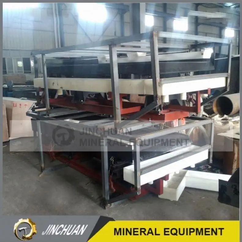 Mini gold glass fibre reinforced plastic sorting shaking table