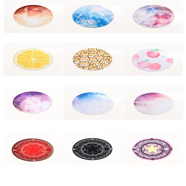 
Customized mouse pad planet round rubber mouse pad for Laptop soft lovely 