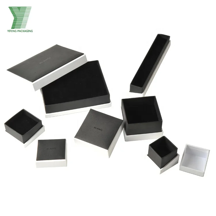 Yi Feng Packaging 2020 New Custom Luxury White Printed Unique Paper Necklace Ring Packaging Gift Jewelry Box custom logo