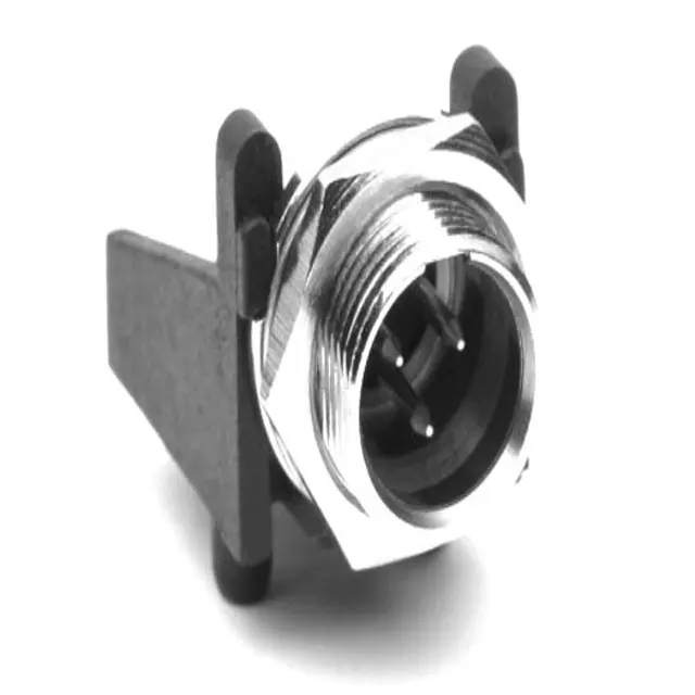 Ag3mcch 3 Pole Male Mini XLR Chassis Mount Horizontal PCB Audio Connector