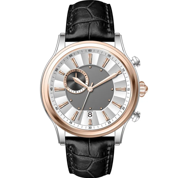 
Wholesale Best Price Leather Strap Wrist Watch For Valentine Gift Men 