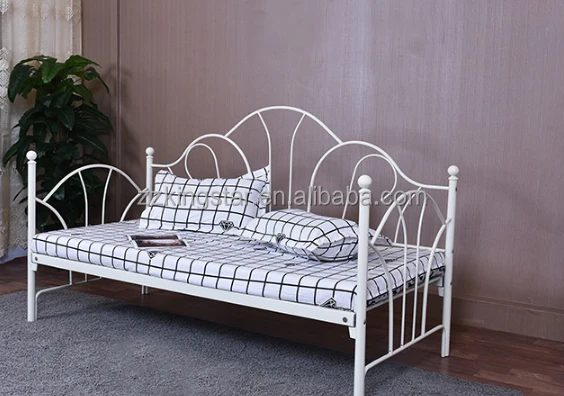 Wrought iron furniture metal divan day bed frame for sale