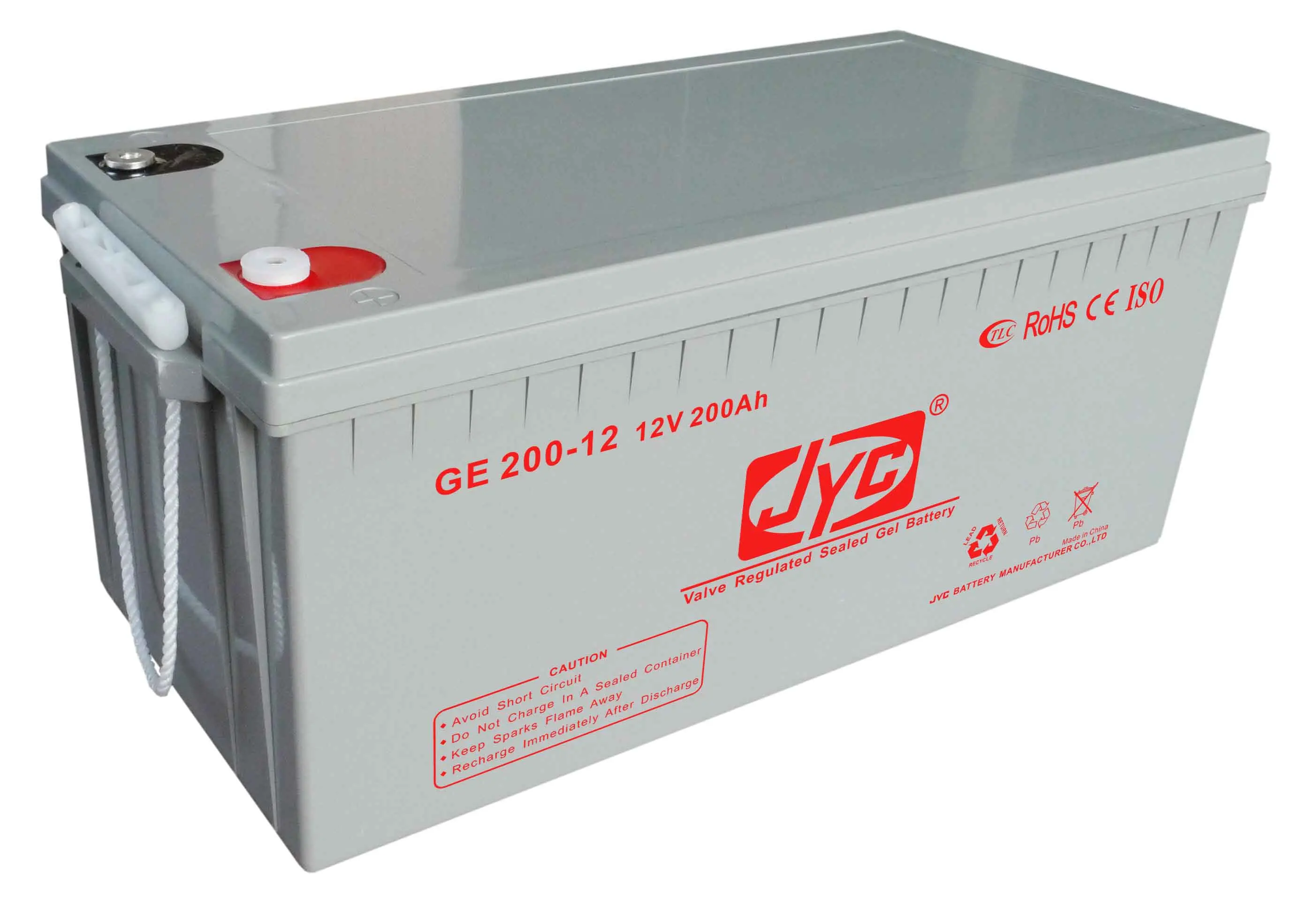 12v200ah valve regulated gel batteries for solar JYC battery