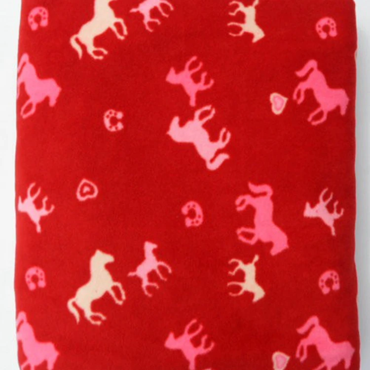 Дешевые цены пользовательские печатные плюшевые флис ткань ребенка ткани животных печати