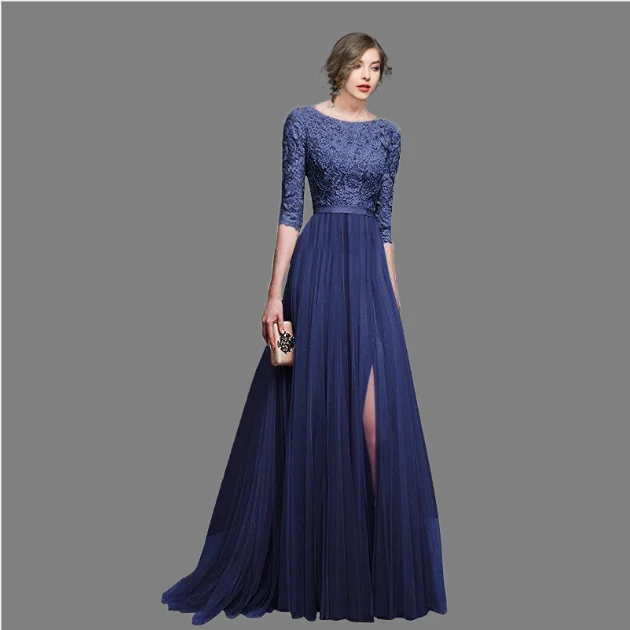 c10027a elegant women long prom dresses chiffon maxi evening dresses