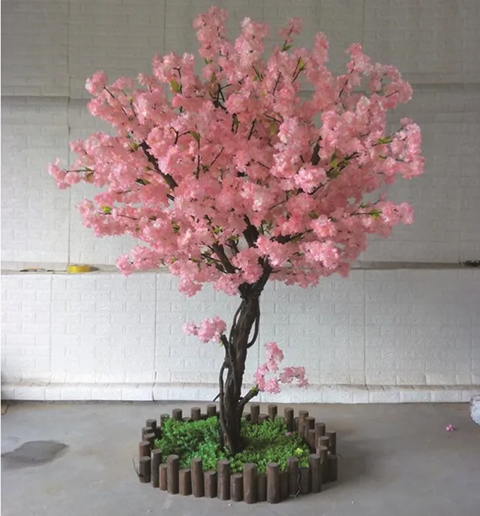 Large simulated silk cherry blossom tree artificial cherry blossom for sale
