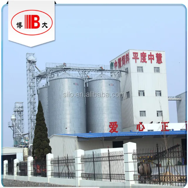10000t galvanized grain storage tank silo with flat bottom selling on competitive price