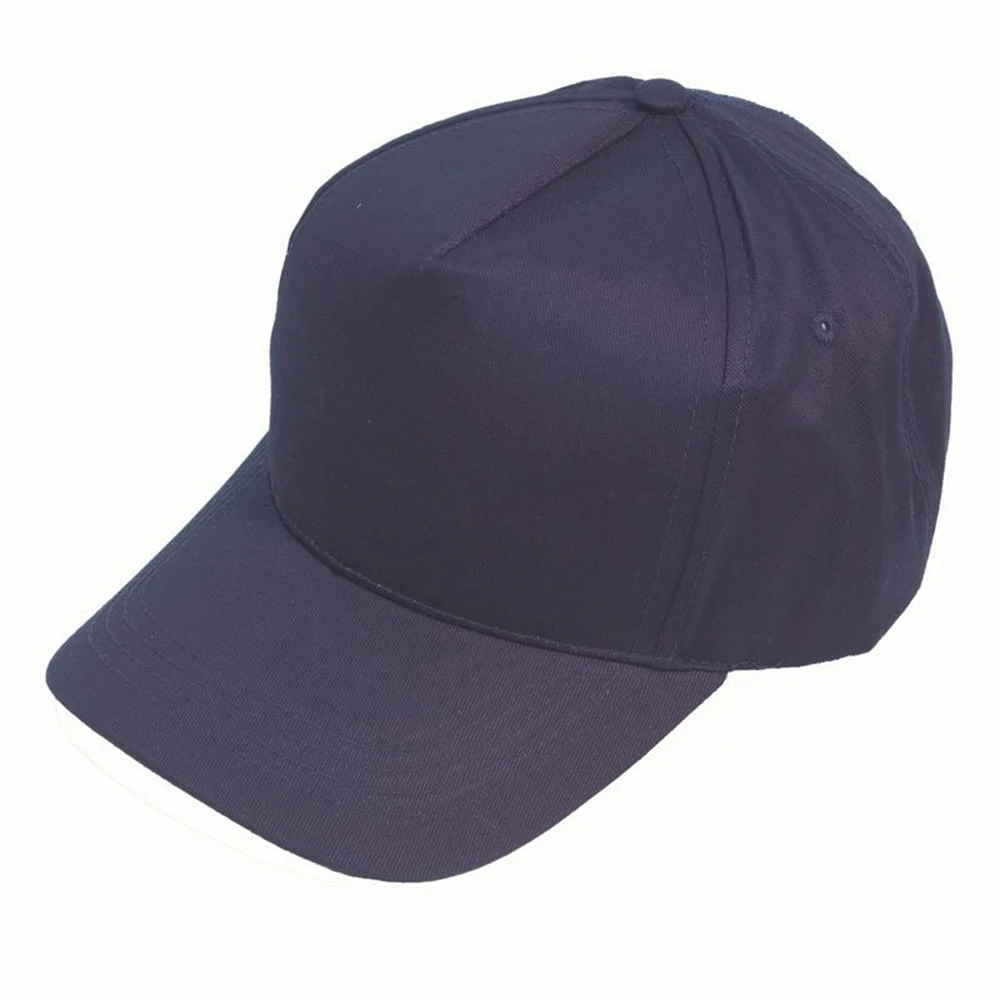 Custom brand 5 panel structured cotton baseball cap