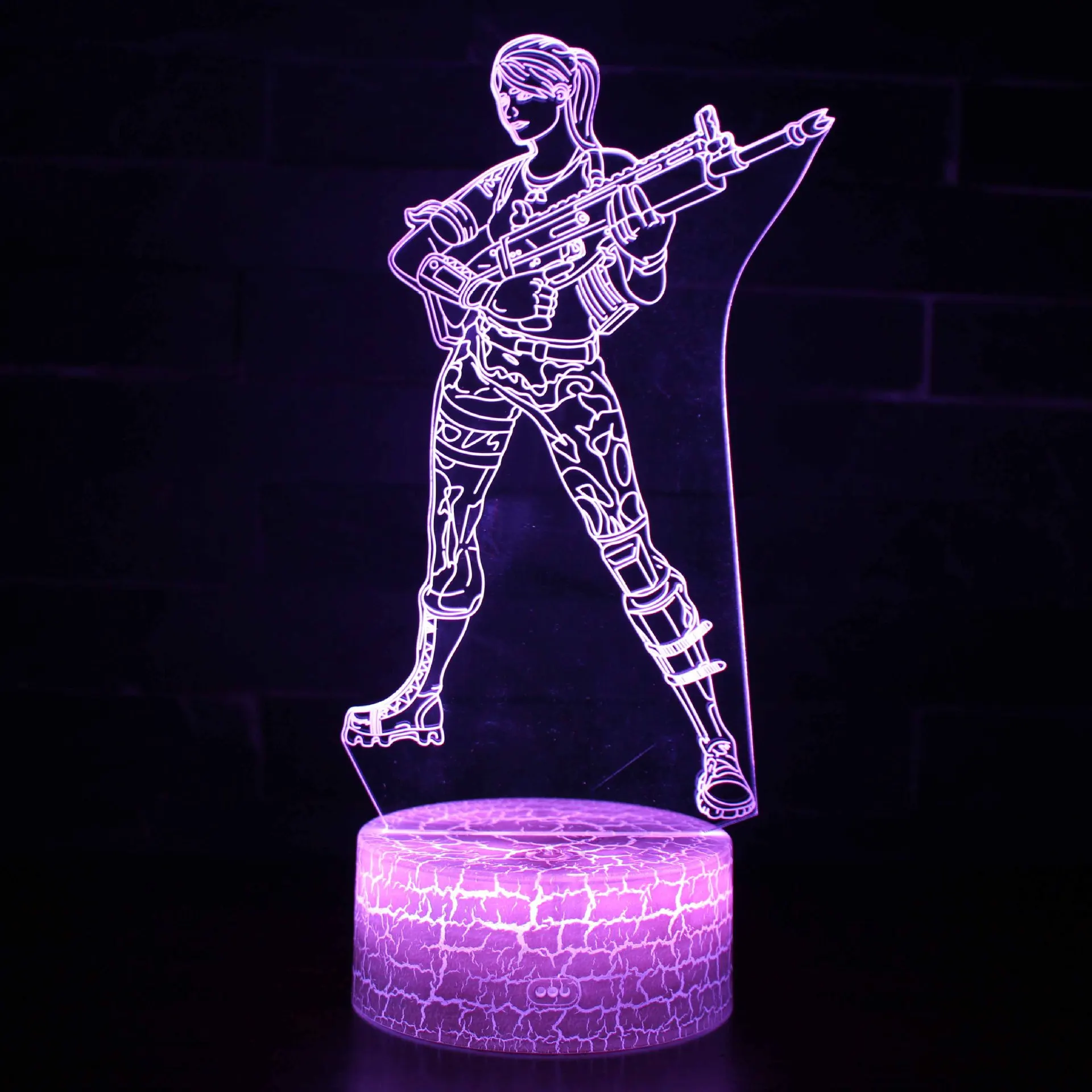 Game Logo 3D LED Lamp Light RGB Changeable Mood Lamp 7 Colors Light Base Cool Night Light for Birthday Holiday Gift