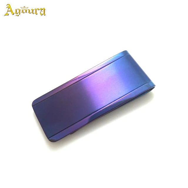 Blocking Travel Wallet Money Clip Bank Cards Case Cash Clip Protected Pure Titanium Stretch Business Card
