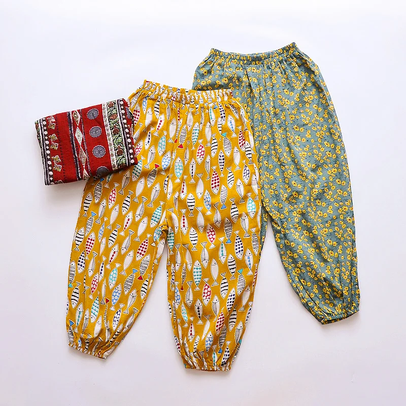 Alibaba China supplier loose and comfortable anti-mosquito pants for kids