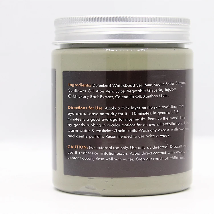 Private Label Israel Cosmetics Dead Sea Mud Mask