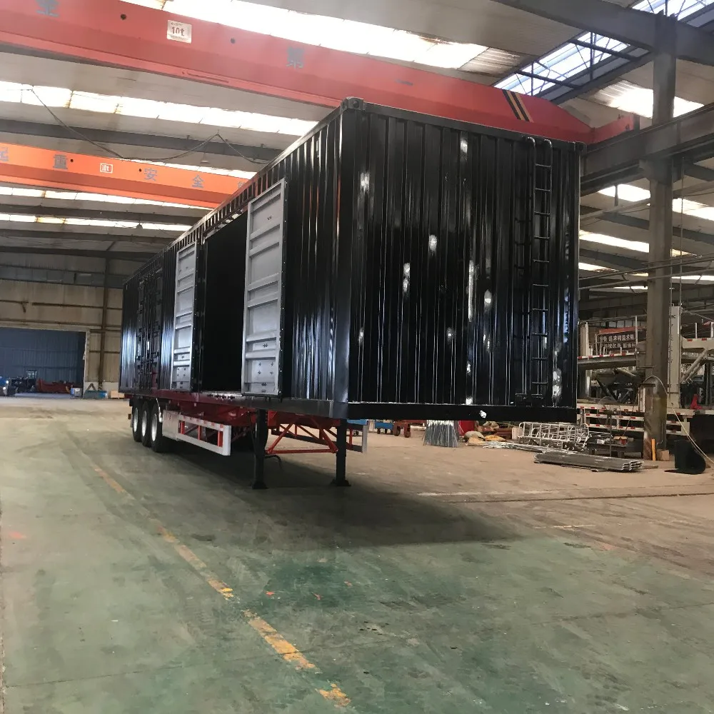 used shipping container dolly 40ft container trailer container flatbed trailer box loader