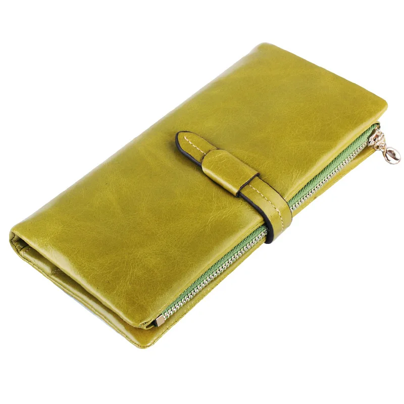 Fashion Genuine Leather Wallet Women Wallets Real Cow Leather Wallet Long Design Clutch Female Purse