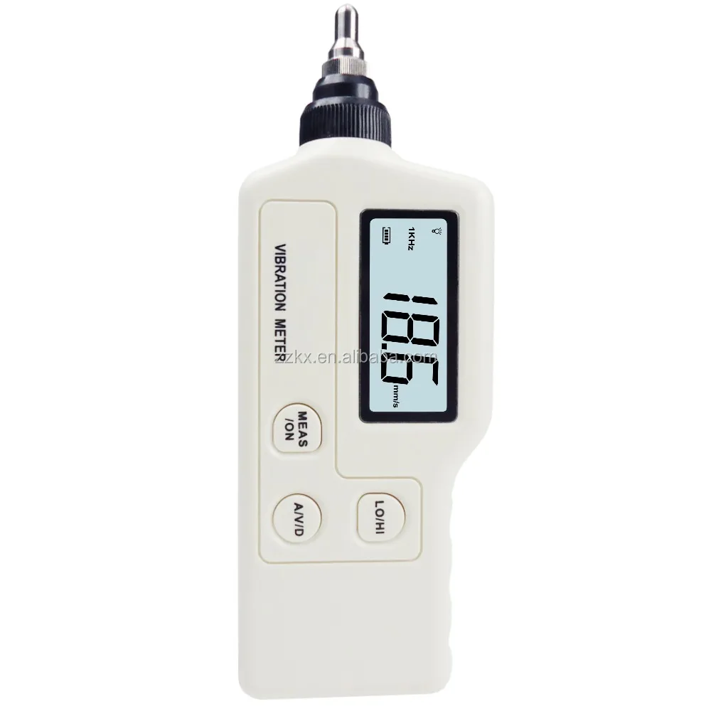 Digital Portable Vibrometer Vibration Analyzer Tester Meter GM63A AC Output Digital 0.1-199.9m/s,0.1-1999.9mm/s,0.001-1.999mm