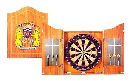 Professional bristle Dartboard with Deluxe Cabinet and Darts