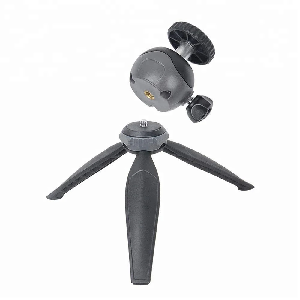Outdoor Mini Tripod Tabletop Desktop Tripod Stand with Detachable 360 Degree Ball Head for  Smartphones Compact Cameras DSLR