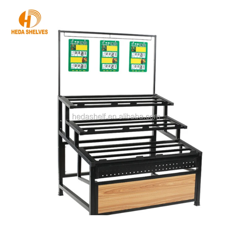 Supermarket Fruit And Vegetable Display Rack