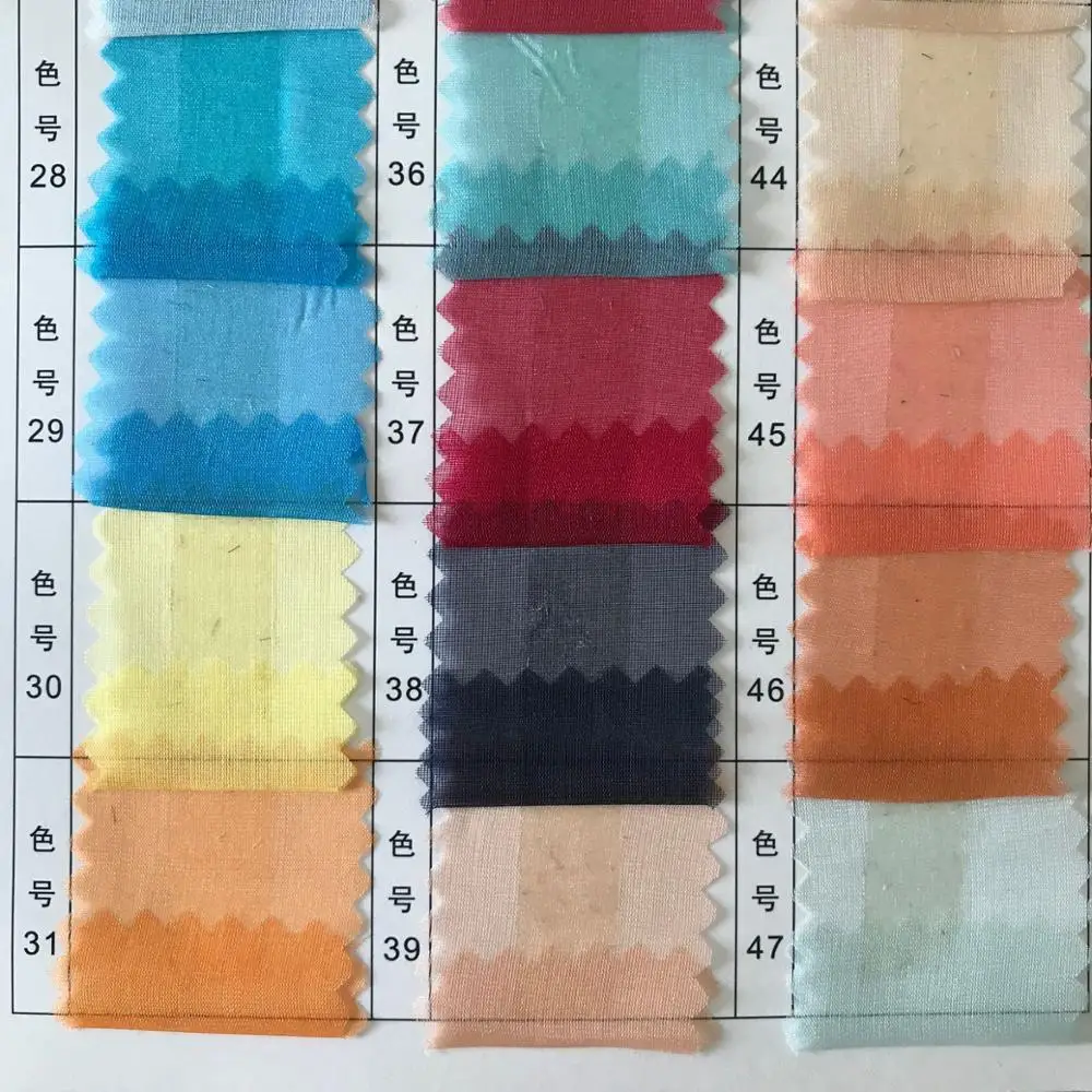 
Howmay silk organza fabric 6m/m 55