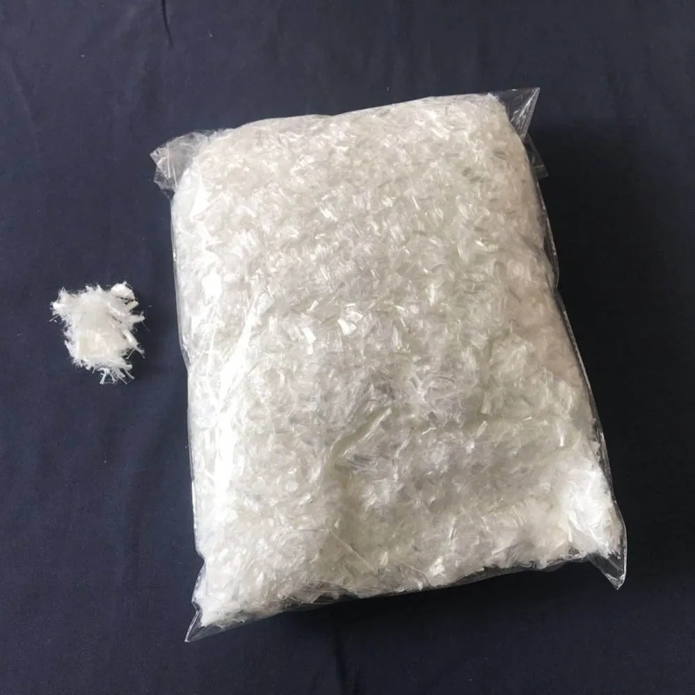 High quality PET anti-cracking fiber high strength polyester fiber for bitumen concrete reinforcement