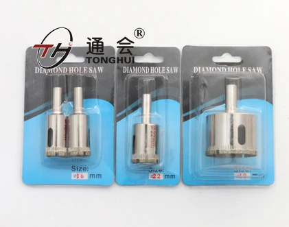 High quality glass tile ceramic marble granite Diamond Hole saw with Various sizes