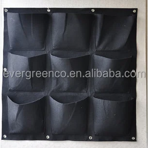 wall hanging flower pots, felt grow bags ,hanging planter