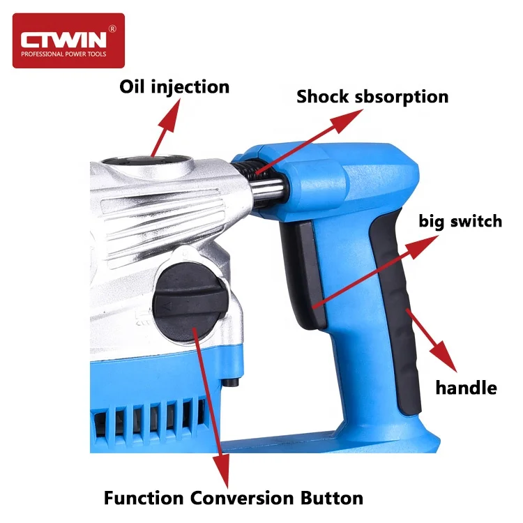 CTWIN High quality SDS PLUS/ SDS MAX  1500W  rotary hammer drill