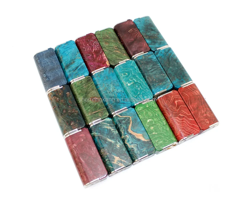 Ultron 26650 & 18650 Ares stabilized wood box mod with 70w chip 26650 &18650 battery