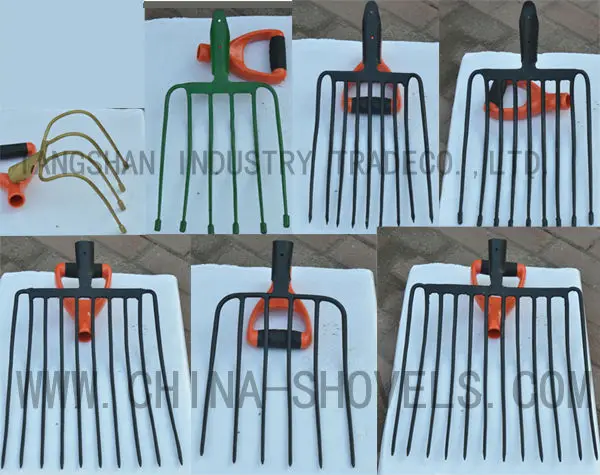 
9 T one piece steel garden pitch fork head 